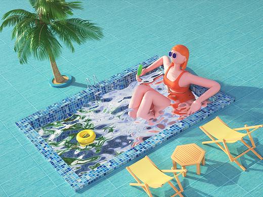 Summertime-夏日主题3D人物小动画系列