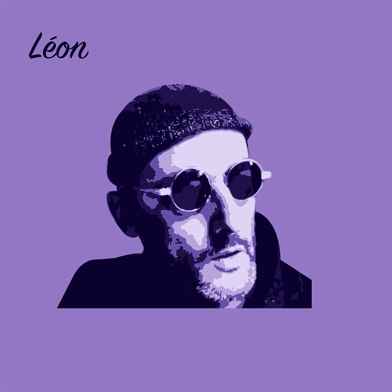 《leon》海报排版设计-致敬经典《这个杀手不太冷》