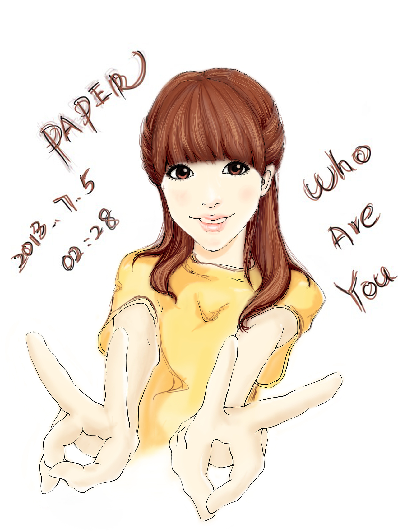 第一次数位板画的姑娘|插画|商业插画|小岛paper - 原创作品 - 站酷