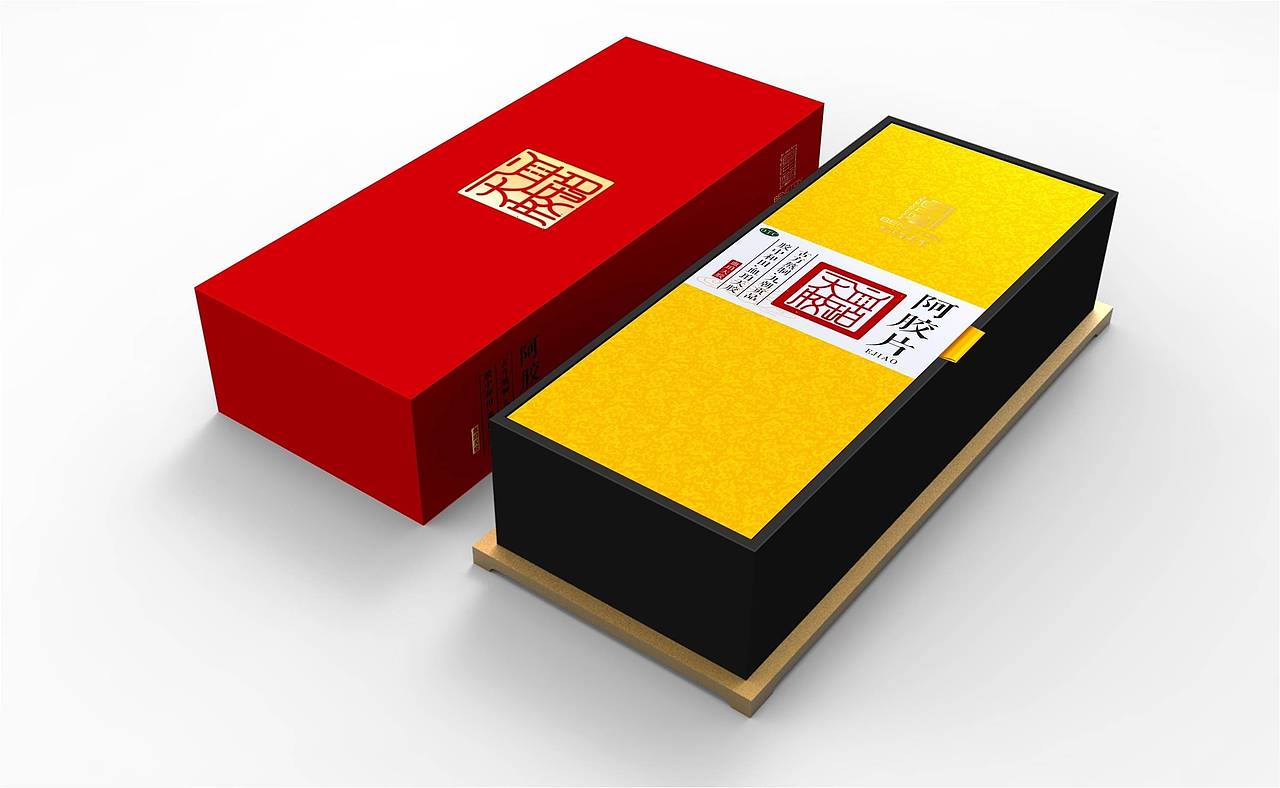 国宝阿胶-百年堂-血珀天胶形象产品包装设计
