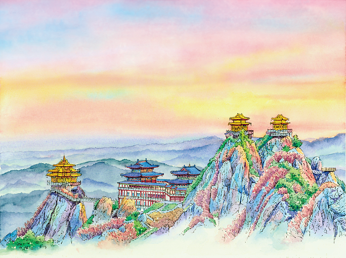 圣城洛阳||洛阳无处不飞花（图ZMjE1NjM0ODgw） - 商业插画 - 站酷设计师YOYO鹿瑶原创素材 - 站酷ZCOOL