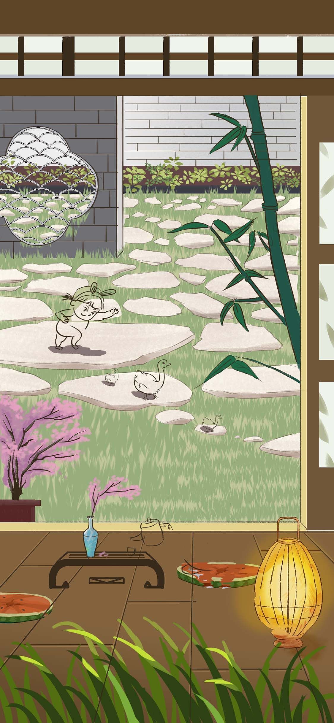 2个月画一张图，期待夏天快点到来吧！（图ZMzM4NjUzMzEy） - 绘本 - 站酷设计师诺拉麻麻原创素材 - 站酷ZCOOL