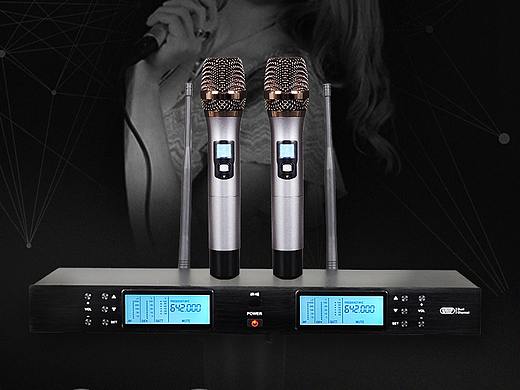 数码类 无线可调频话筒详情视觉设计案例分享