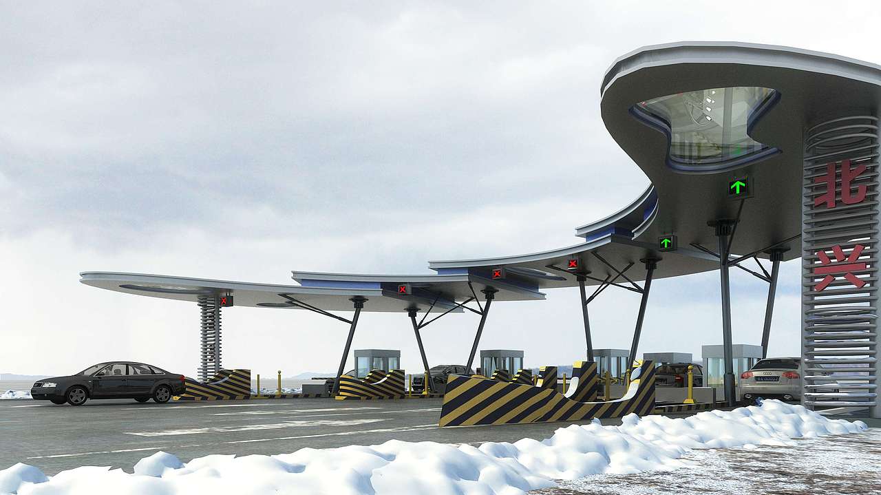 早期的一個(gè)收費(fèi)站方案（圖ZNzMwNDI5MDA=） - 建筑/空間 - 站酷設(shè)計(jì)師Superchr0715原創(chuàng)素材 - 站酷ZCOOL