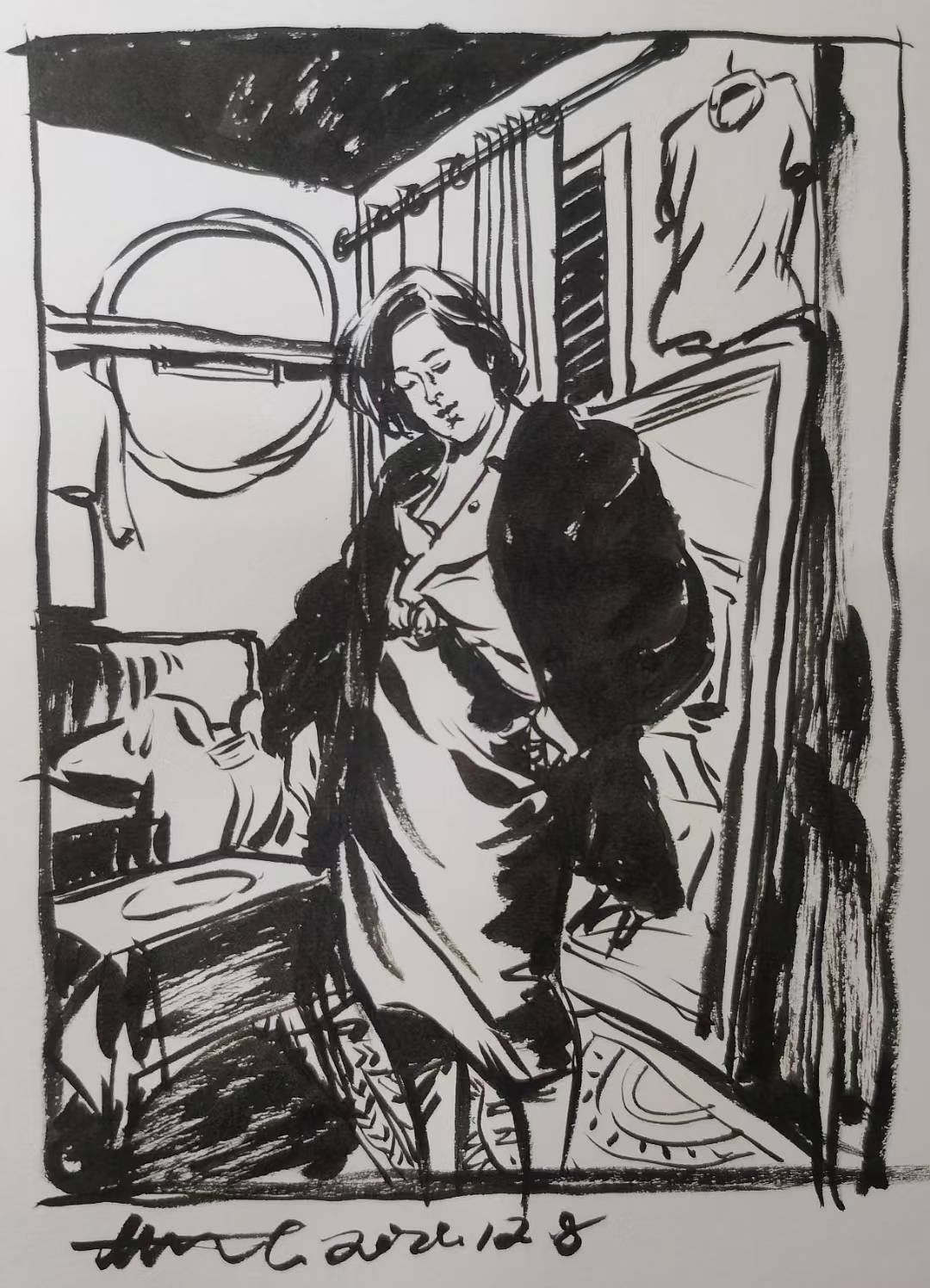 近日速写（图ZMjgxNDkwNTQ4） - 绘画 - 站酷设计师张晓睿原创素材 - 站酷ZCOOL