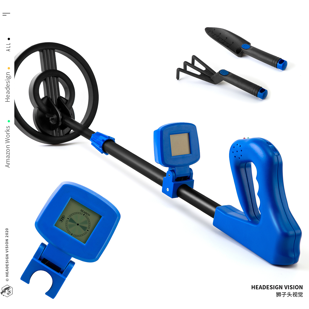 金属探测仪产品拍摄_主图设计_A+页面设计-狮子头视觉