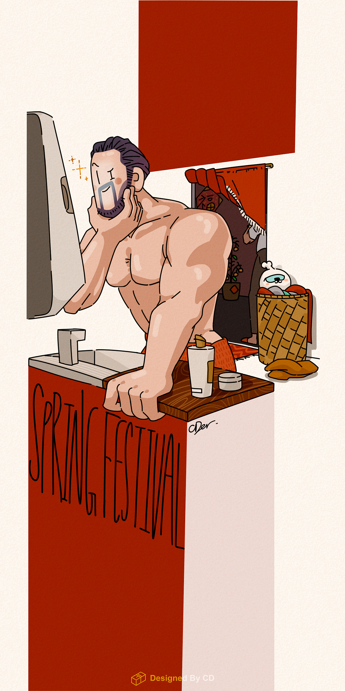 恭贺新春贺图（图ZMTA1MzE4NTg0） - 创作习作 - 站酷设计师家纹CD原创素材 - 站酷ZCOOL