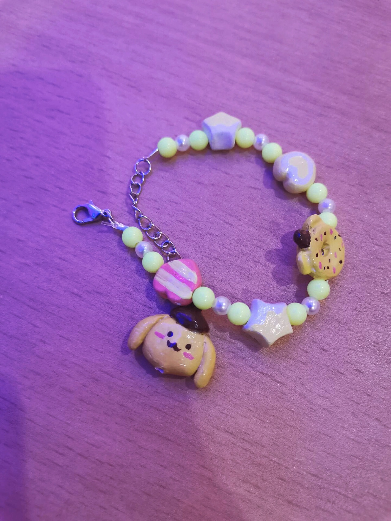 石塑黏土|手工手链