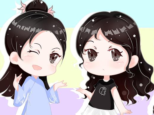 q版室友（個(gè)人主頁-ZMzc3ODMyMjg=） - 藝術(shù)插畫 - 站酷設(shè)計(jì)師不會(huì)畫畫的花蛤原創(chuàng)素材 - 站酷ZCOOL