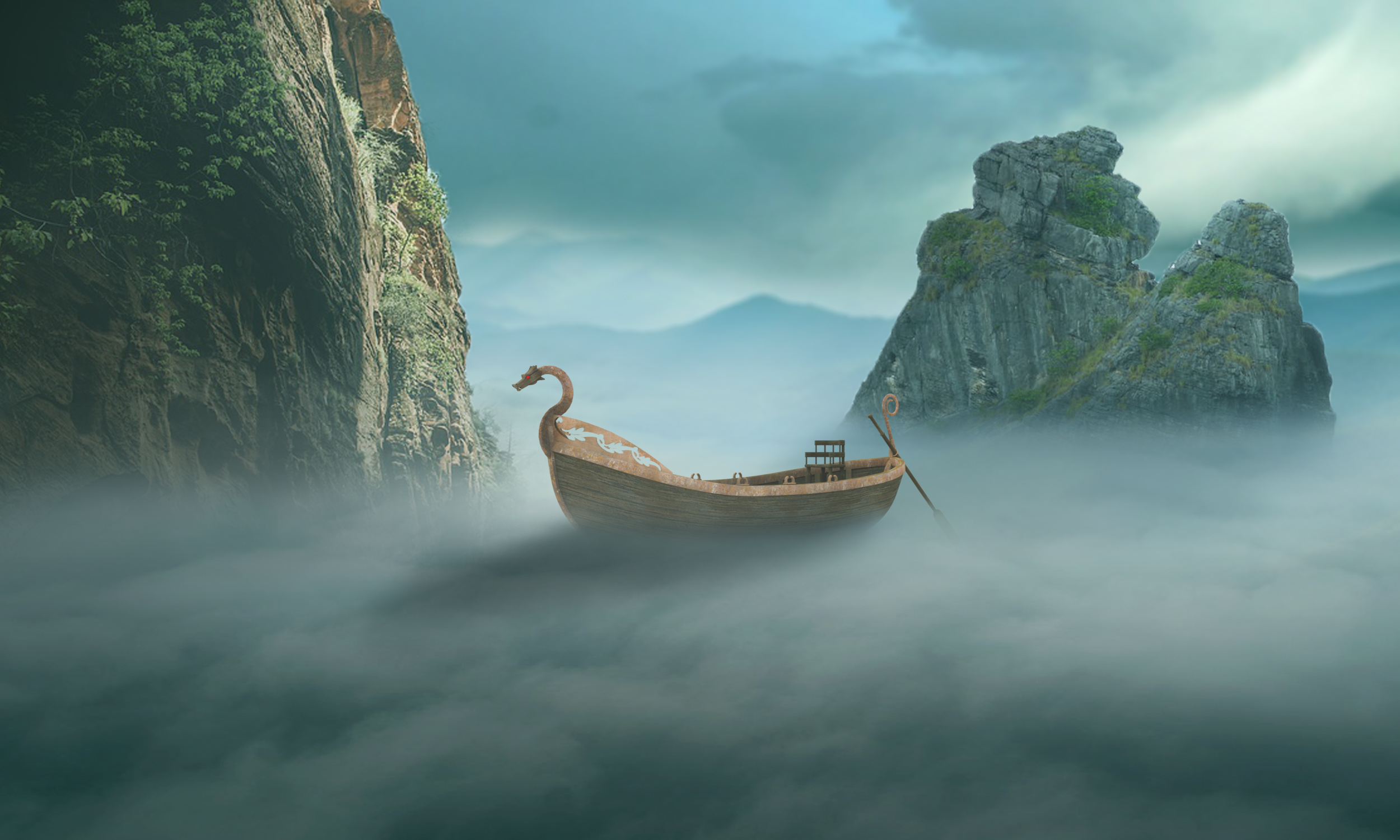 奇幻场景ps合成教程