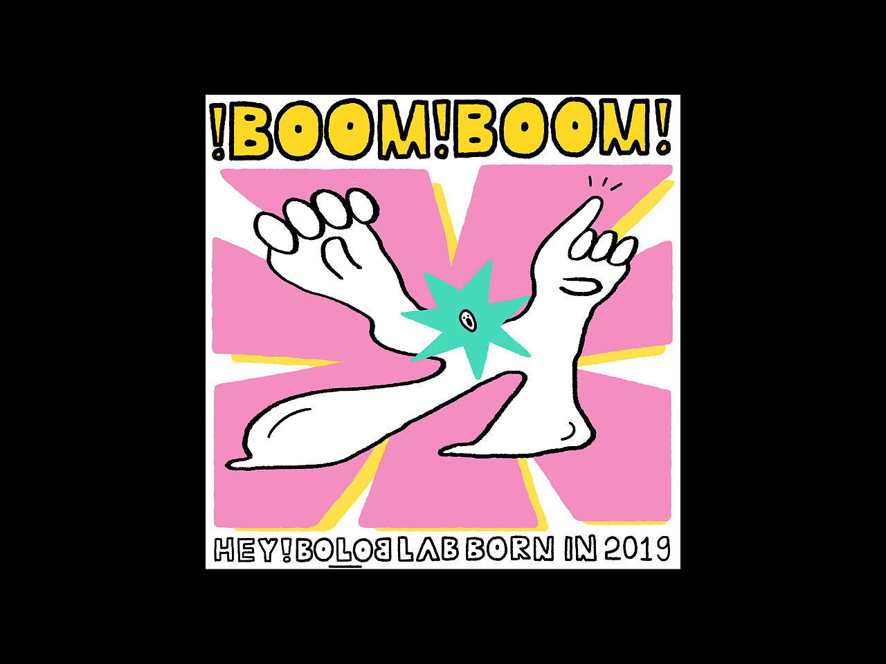 摊手系列插画海报