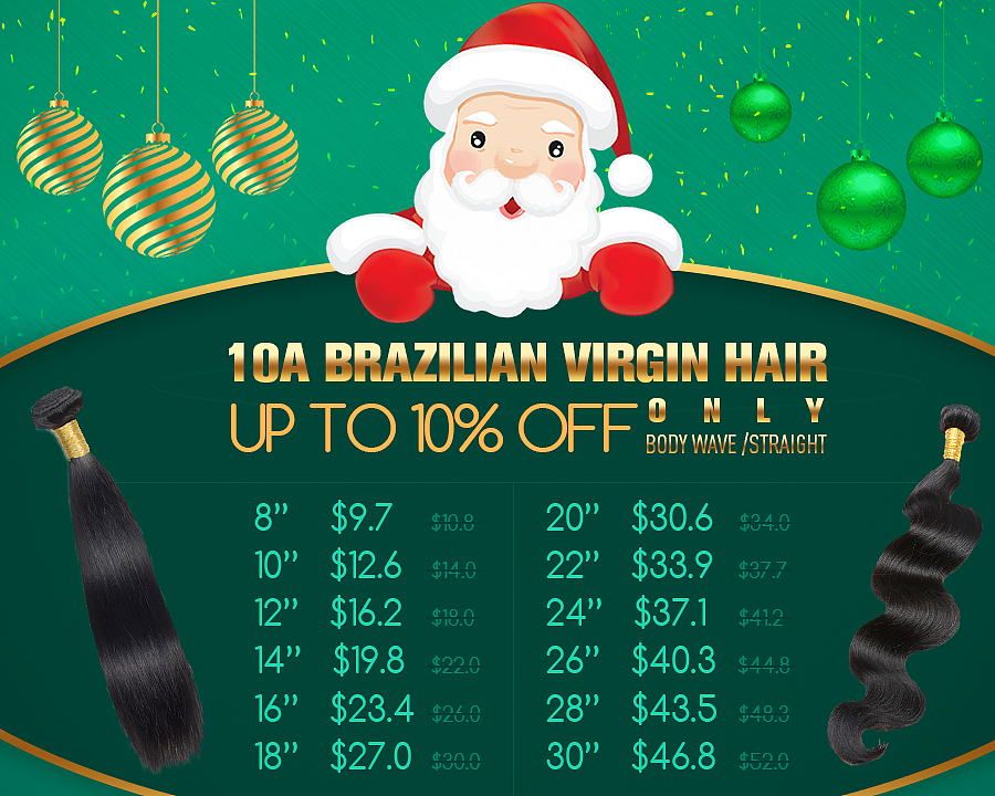 外贸假发价格表促销海报