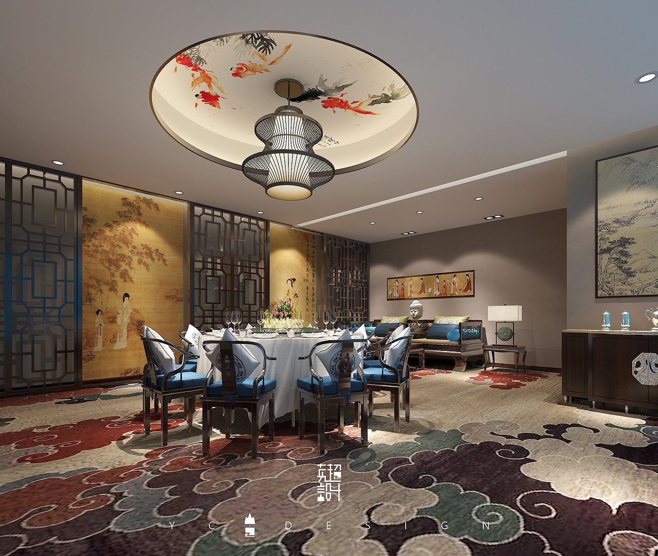 长沙私人会所 英超设计（图ZMTM2NTA4MjY4） - 家装设计 - 站酷设计师思所设计殷超原创素材 - 站酷ZCOOL