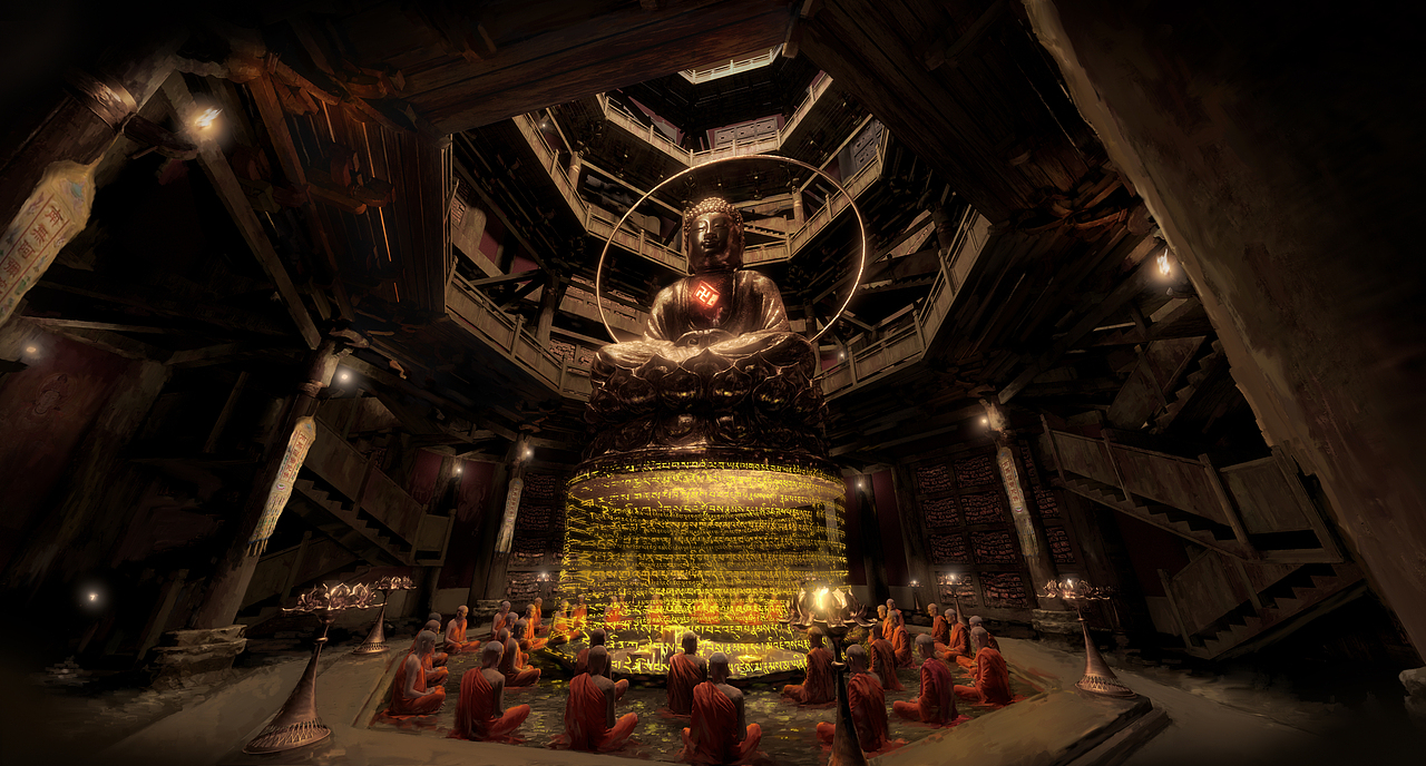 概念设计-诵佛塔（图ZMjk3NjA5OTE2） - 概念设定 - 站酷设计师杰KK原创素材 - 站酷ZCOOL