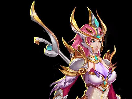 游戏原画,女战士设计