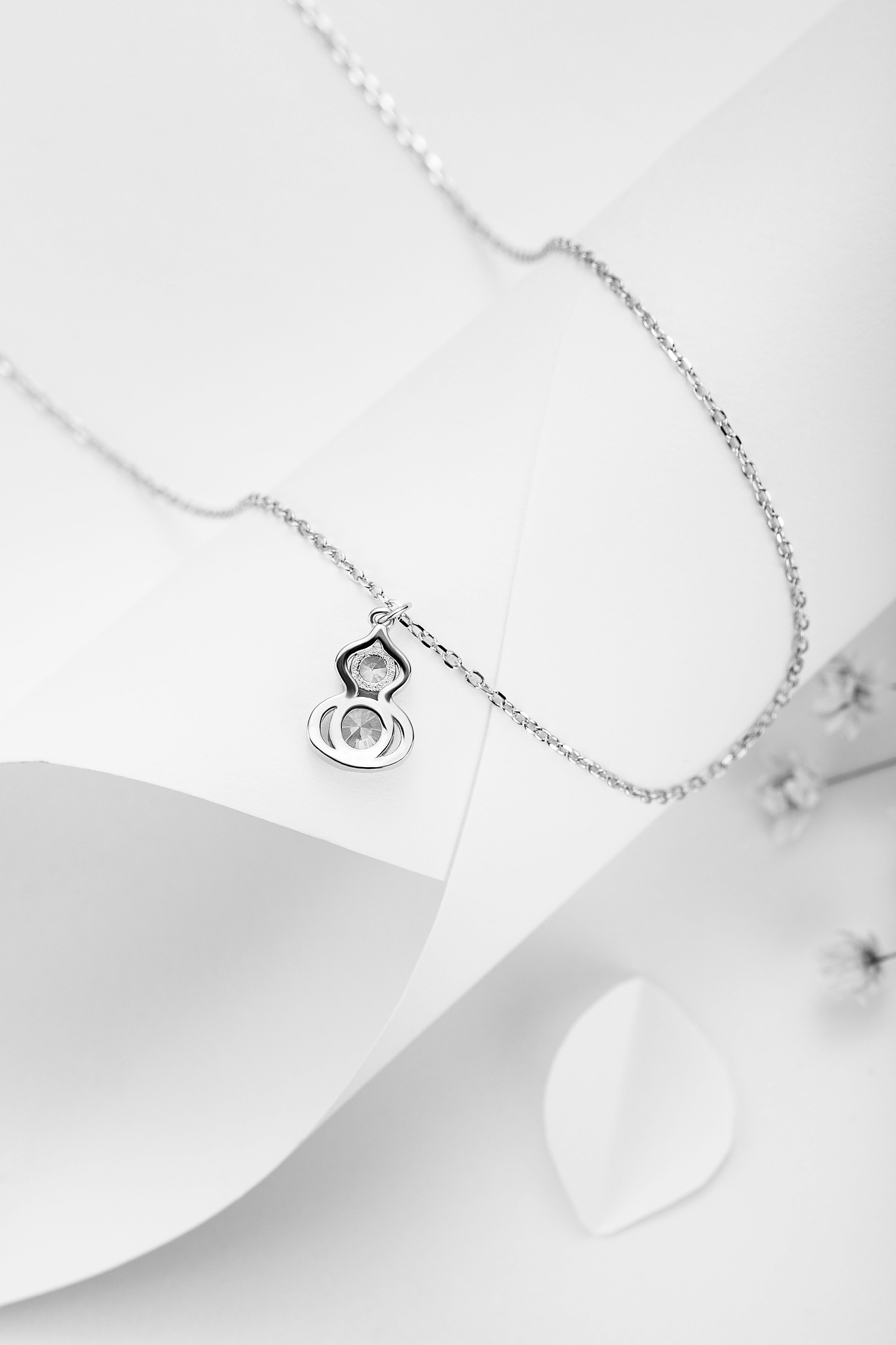 首饰银饰品项链拍摄