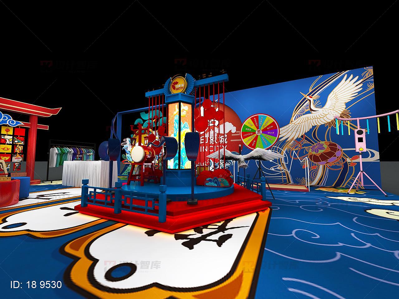 中式风格国潮元素互动游乐场印象城（图ZMjE4ODMyMTk2） - 场景 - 站酷设计师设计智库原创素材 - 站酷ZCOOL