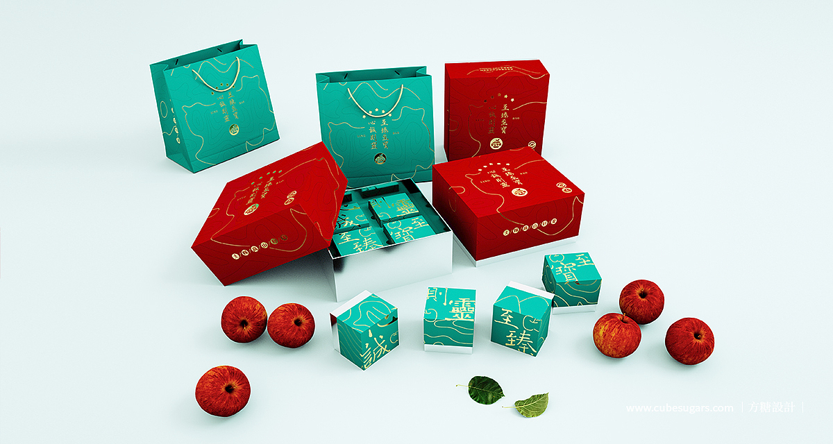 灵宝苹果果礼包装(伴手礼)（图ZMjMzMTk2NTY0） - 包装 - 站酷设计师方糖创原创素材 - 站酷ZCOOL