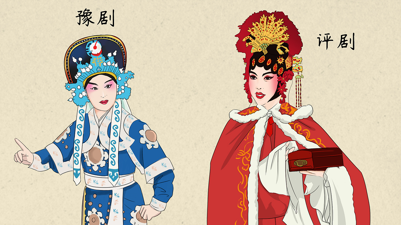 黄梅戏|插画|创作习作|世界最菜画师_原创作品-站酷zcool