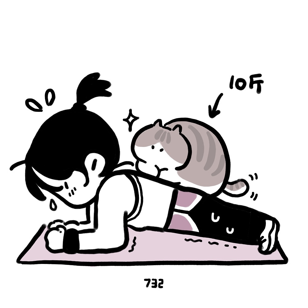 天冷了，身上容易长猫 （一组日常插画分享）（图ZMTgwNDI3NzAw） - 创作习作 - 站酷设计师瞿三原创素材 - 站酷ZCOOL