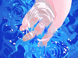 插画  虞美人女孩