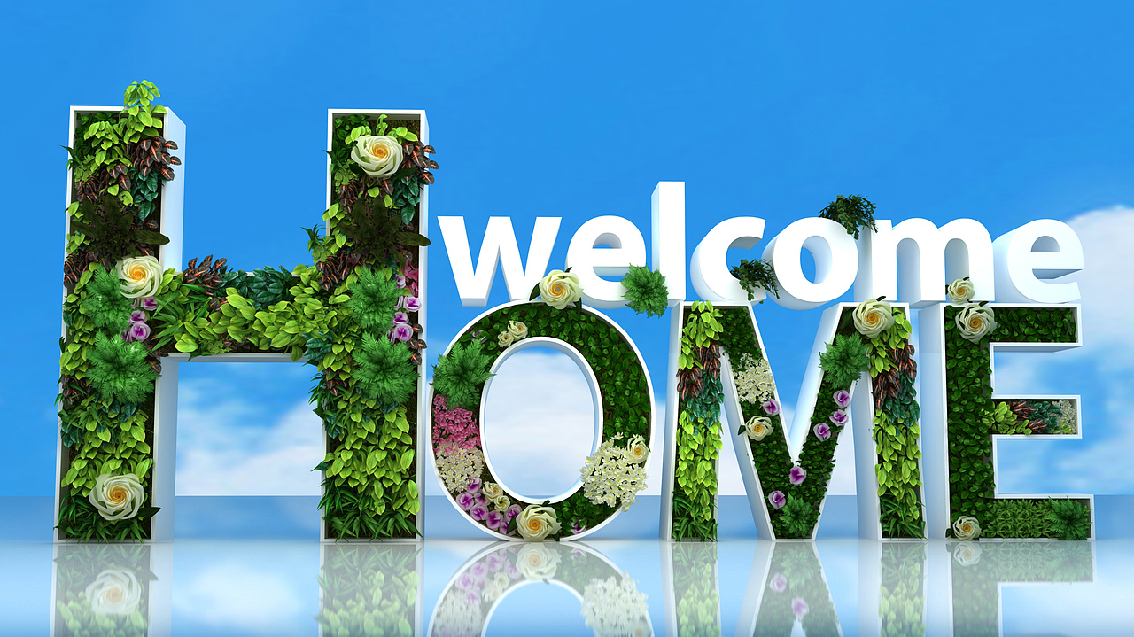 绿植字体美陈_拾与光-站酷zcool