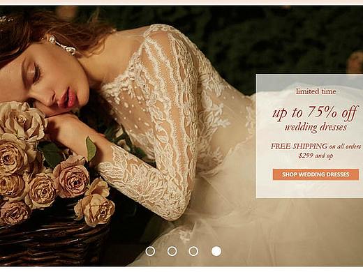 婚纱手机电商首页