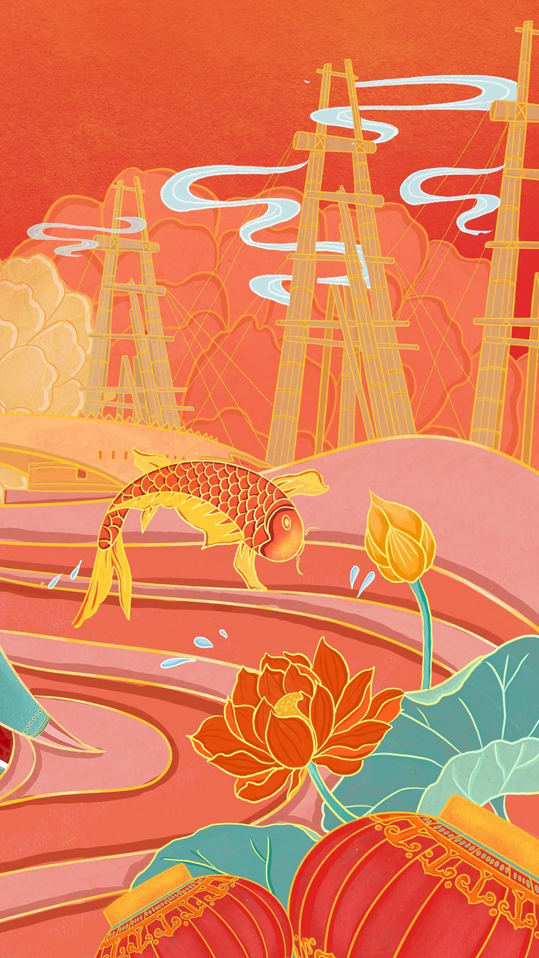 自贡印象（图ZMjI3Mjg3MTgw） - 商业插画 - 站酷设计师李俊梅原创素材 - 站酷ZCOOL