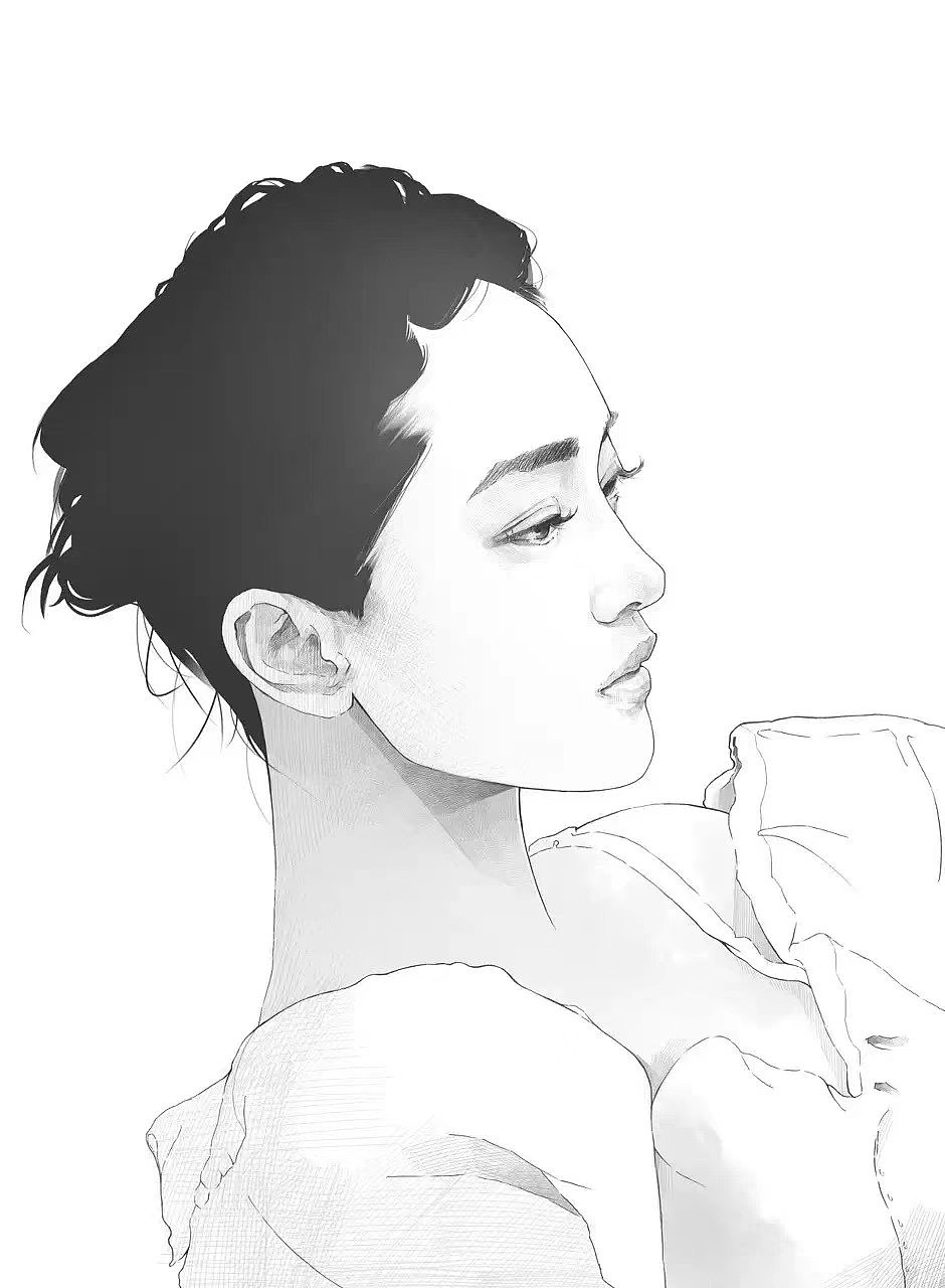 画一张周迅。（图ZMjUzODg0OTY4） - 艺术插画 - 站酷设计师朗姆Rum原创素材 - 站酷ZCOOL