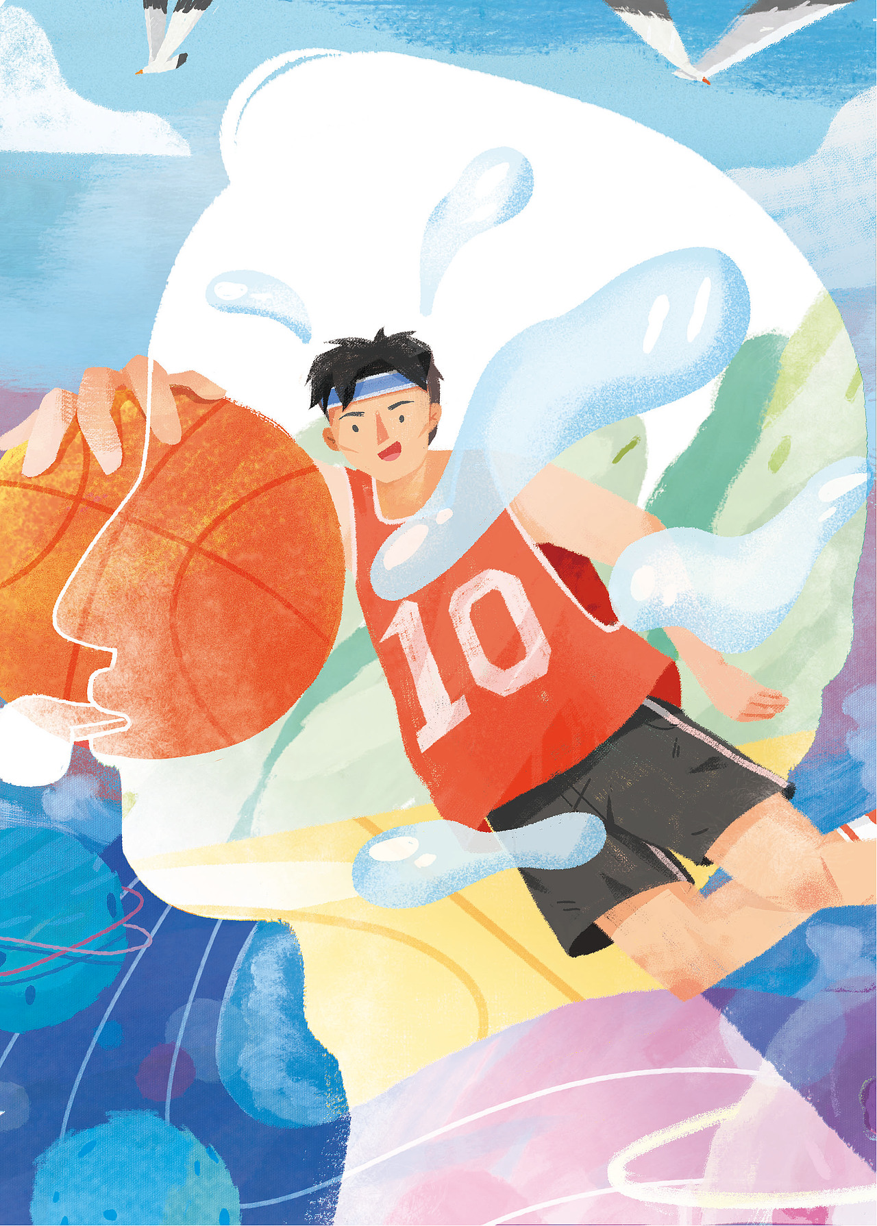 中校文学杂志内页插图