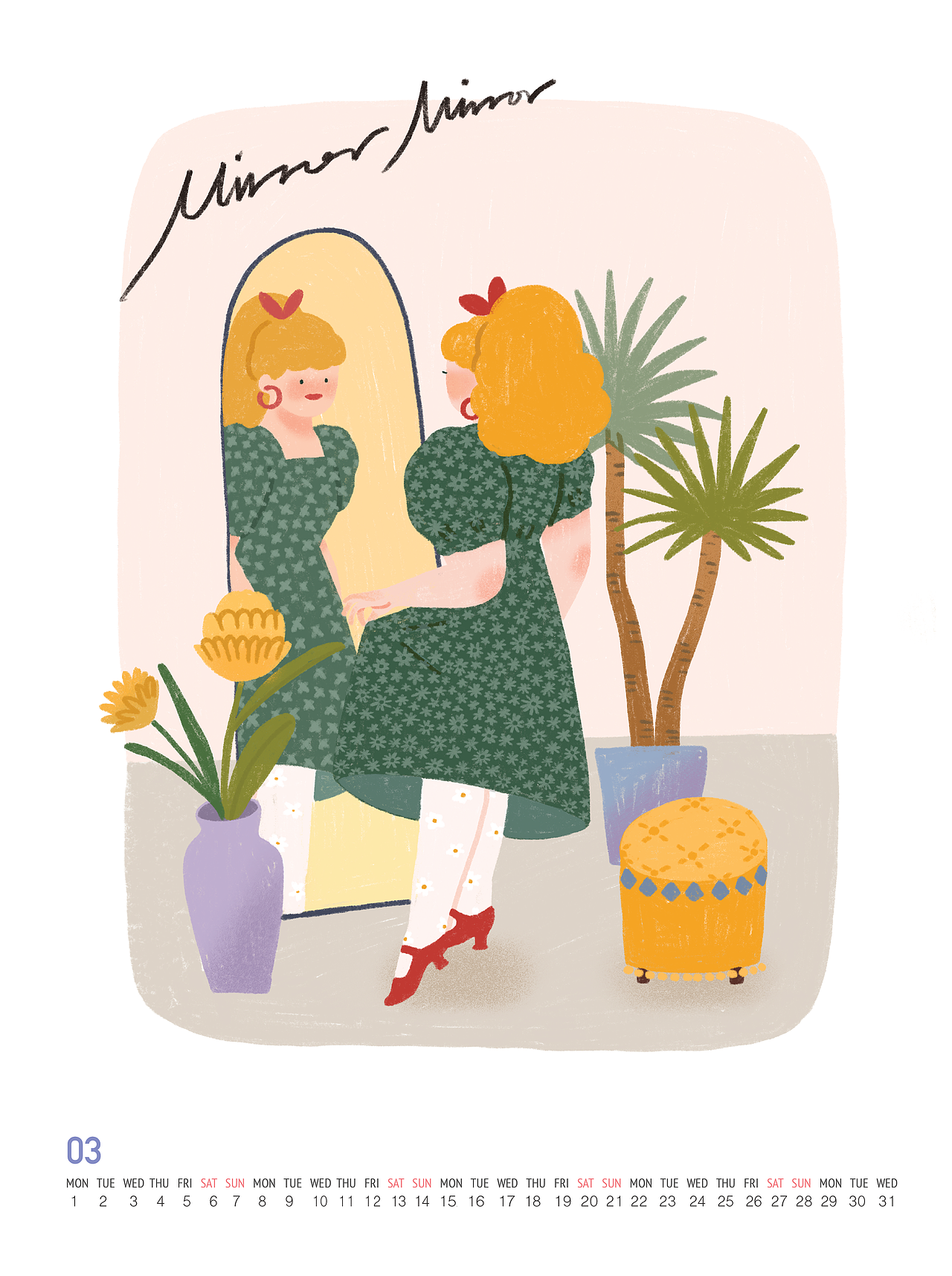 石魚丁的2021新年历（图ZMjM1NzI1OTY4） - 艺术插画 - 站酷设计师石魚丁原创素材 - 站酷ZCOOL