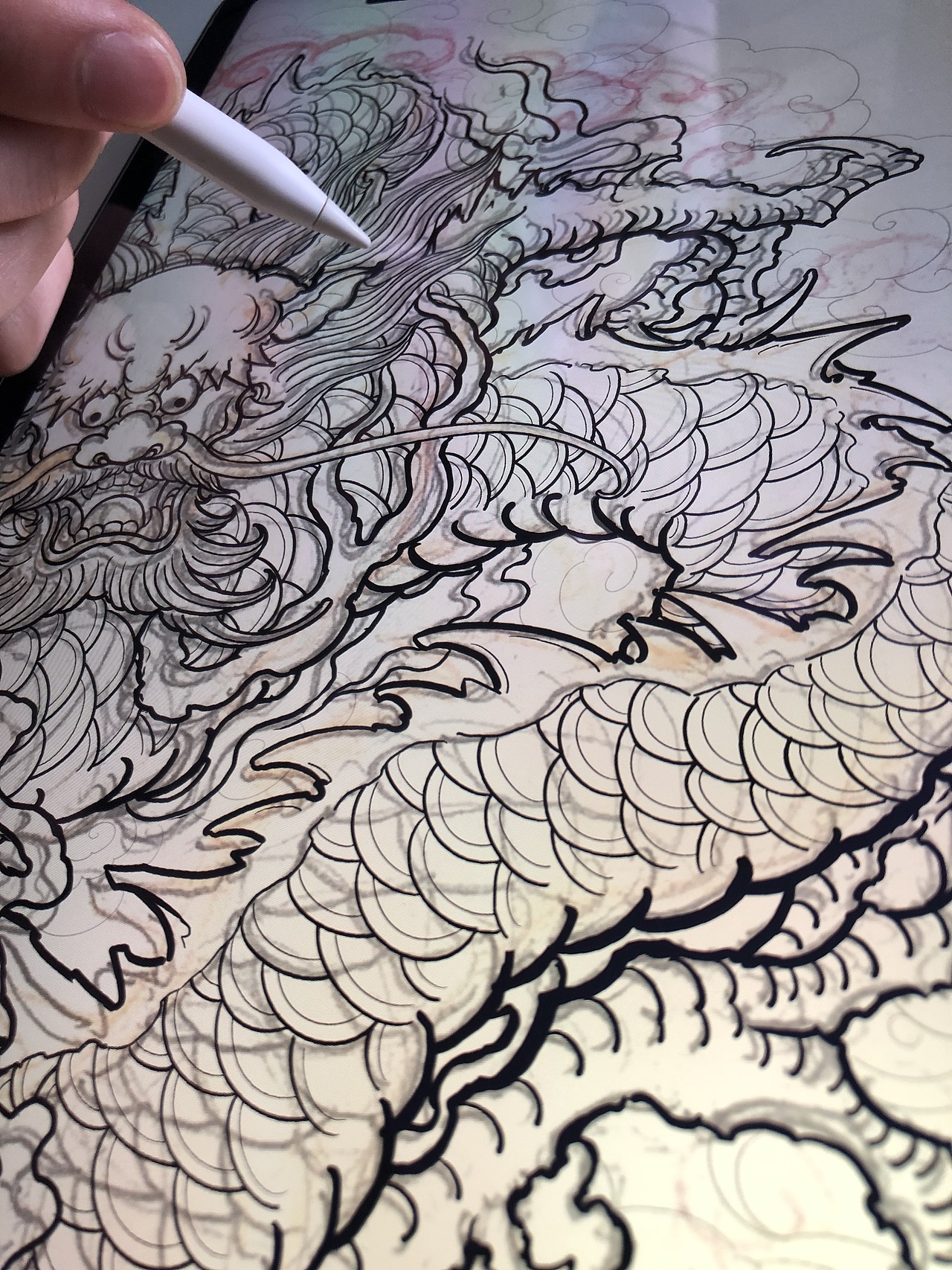龙纹团花——由龙设计（图ZMTY4MjMwMjUy） - 绘画 - 站酷设计师上海由龍工作室原创素材 - 站酷ZCOOL