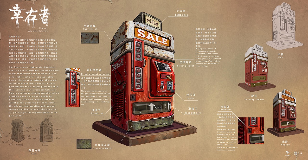 《幸存者》单体道具 | 北斗北学馆·进阶班学员作品（图ZMzMzOTY0MjM2） - 概念设定 - 站酷设计师北斗北学馆原创素材 - 站酷ZCOOL