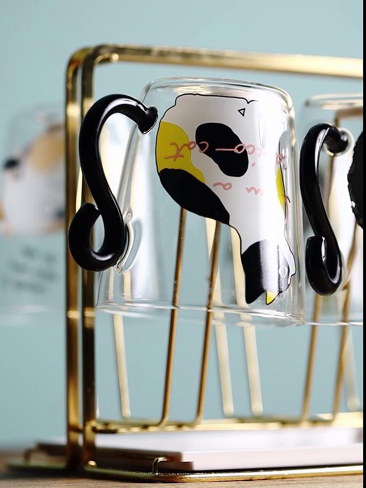 玻璃水杯北欧简约电商短视频拍摄