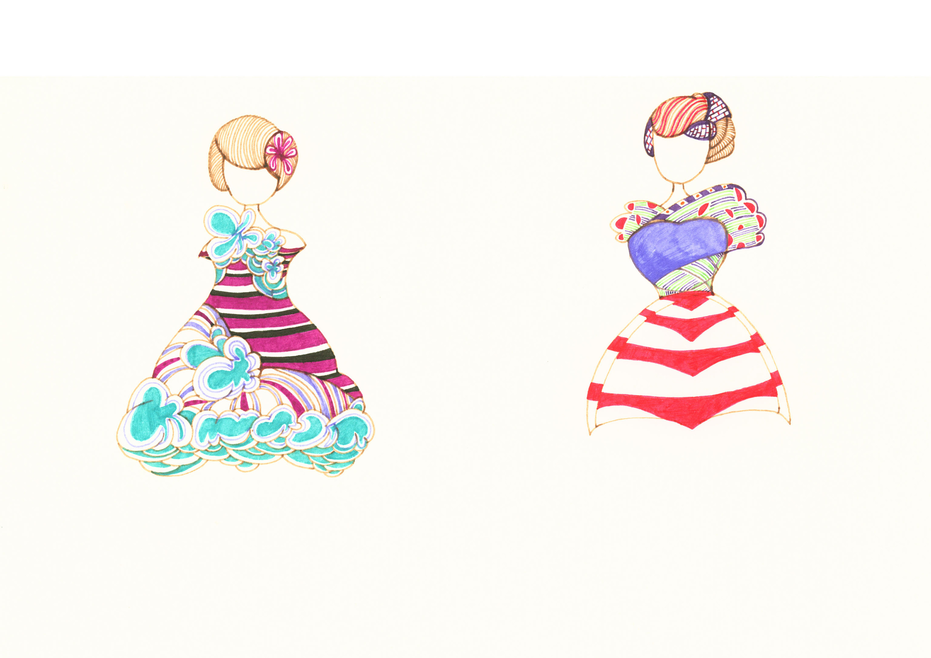 服装插图系列|插画|其他插画|毛茸茸狮子头 - 原创作品 - 站酷 (zcool