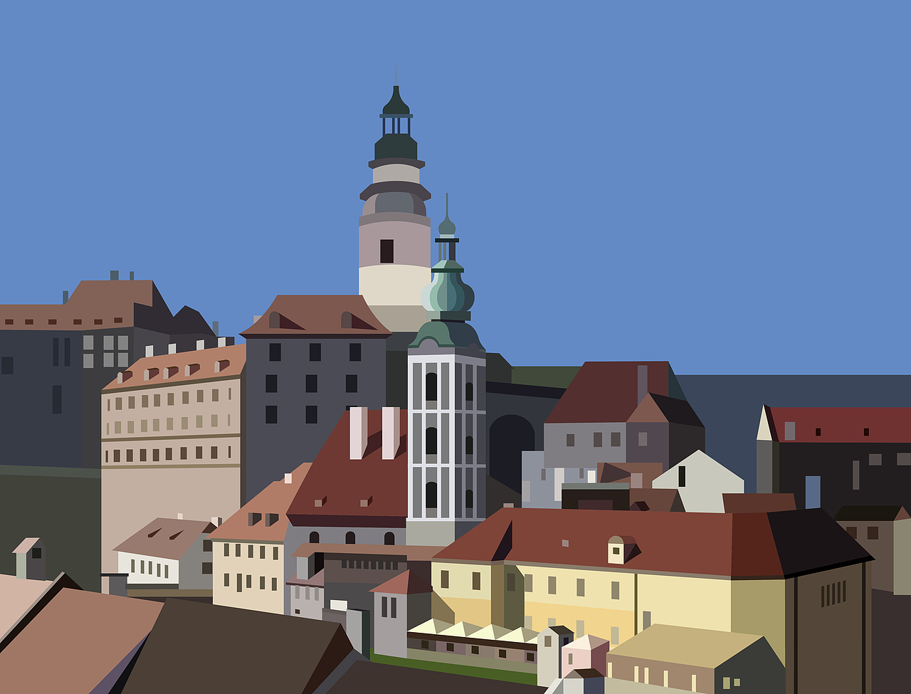 捷克斯洛伐克矢量风景图（一）（图ZMTIxNjA0MDA4） - 商业插画 - 站酷设计师冰镇奶鱼原创素材 - 站酷ZCOOL