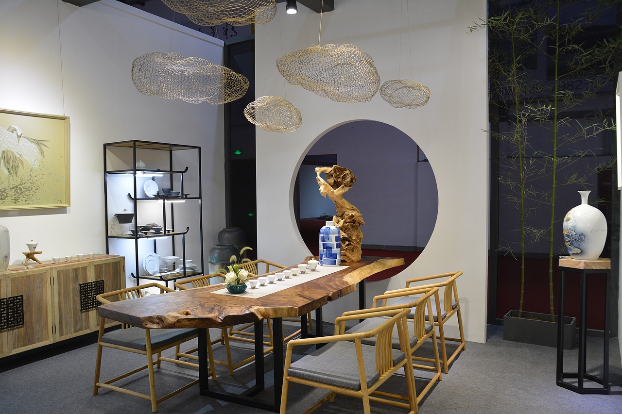 景德镇 新中式展示设计 落地方案（图ZMTI2NDUzMDQ4） - 展陈设计 - 站酷设计师未空间设计原创素材 - 站酷ZCOOL