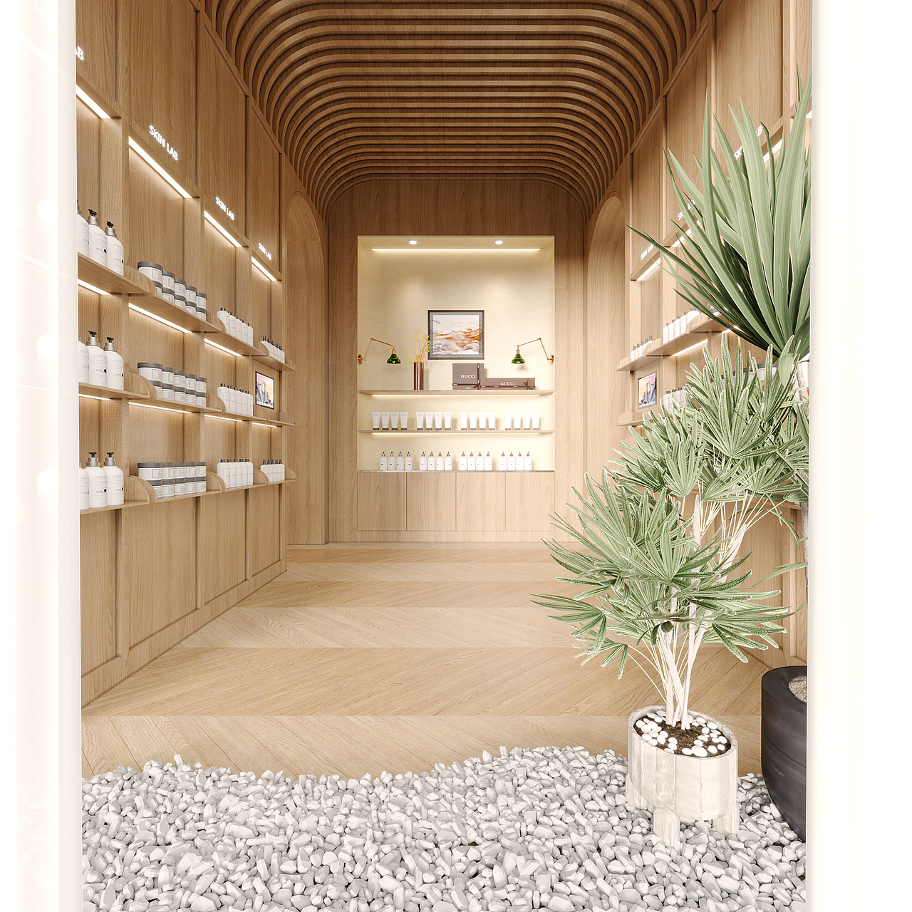 Skin Lab美容院效果图表现