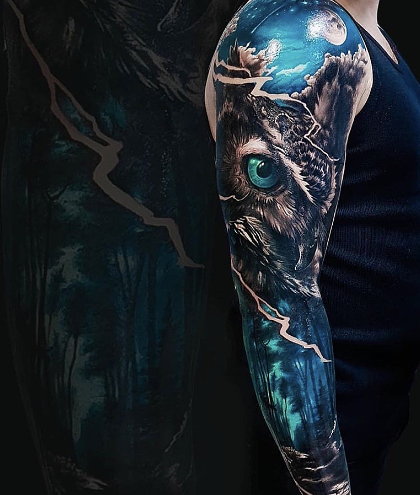 欧美重彩写实风格纹身赏析合集.选择不同类型的纹身是