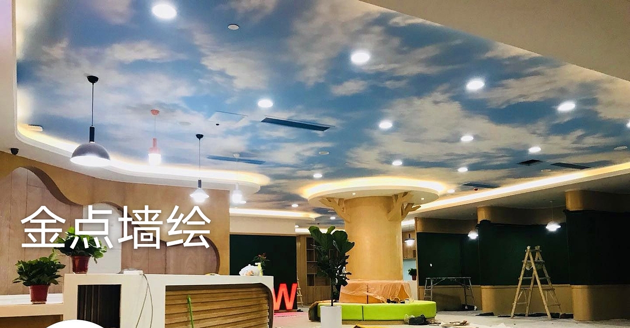 社区垃圾房彩绘,风景画墙绘,墙绘