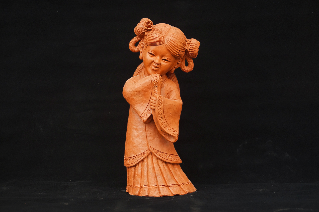 湖北黄陂非遗泥塑_武汉九色鹿雕塑-站酷zcool