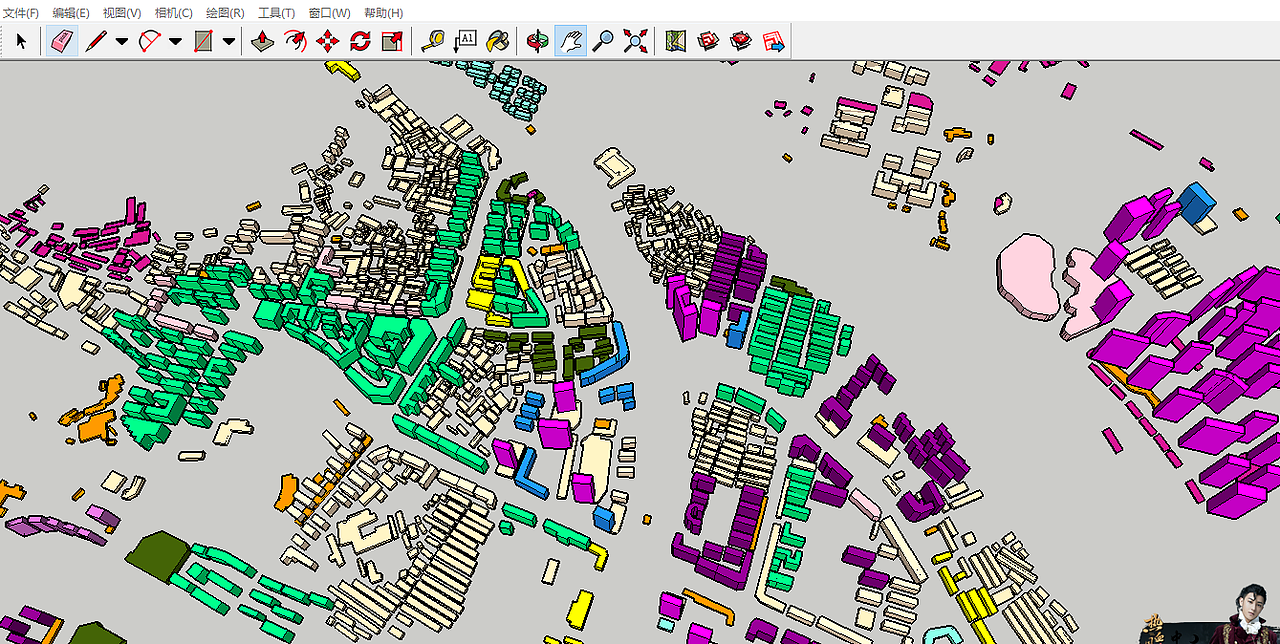 skp三维建筑模型大数据可视化su草图大师arcgis地图