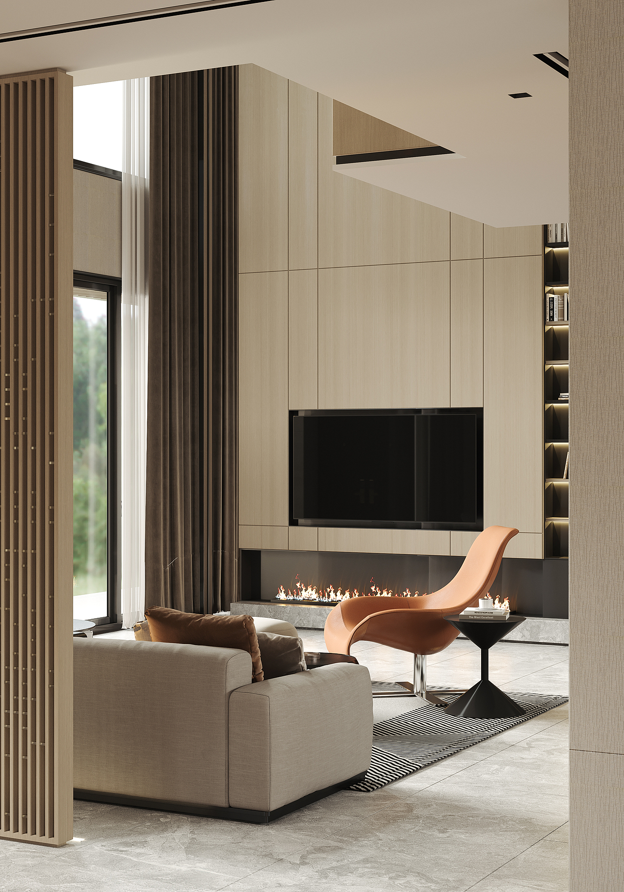 现代别墅客餐厅