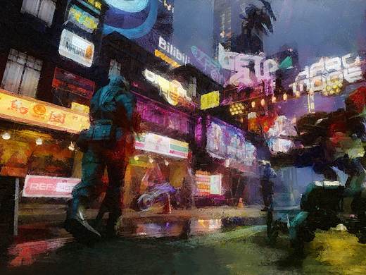 赛博朋克科幻都市