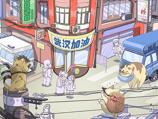 戴口罩的“鼠“年贺图