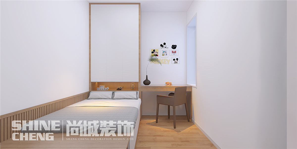 泰安影剧院宿舍100平北欧风装饰设计效果图案例（图ZMjc4ODM1OTY4） - 家装设计 - 站酷设计师泰安尚城装饰原创素材 - 站酷ZCOOL