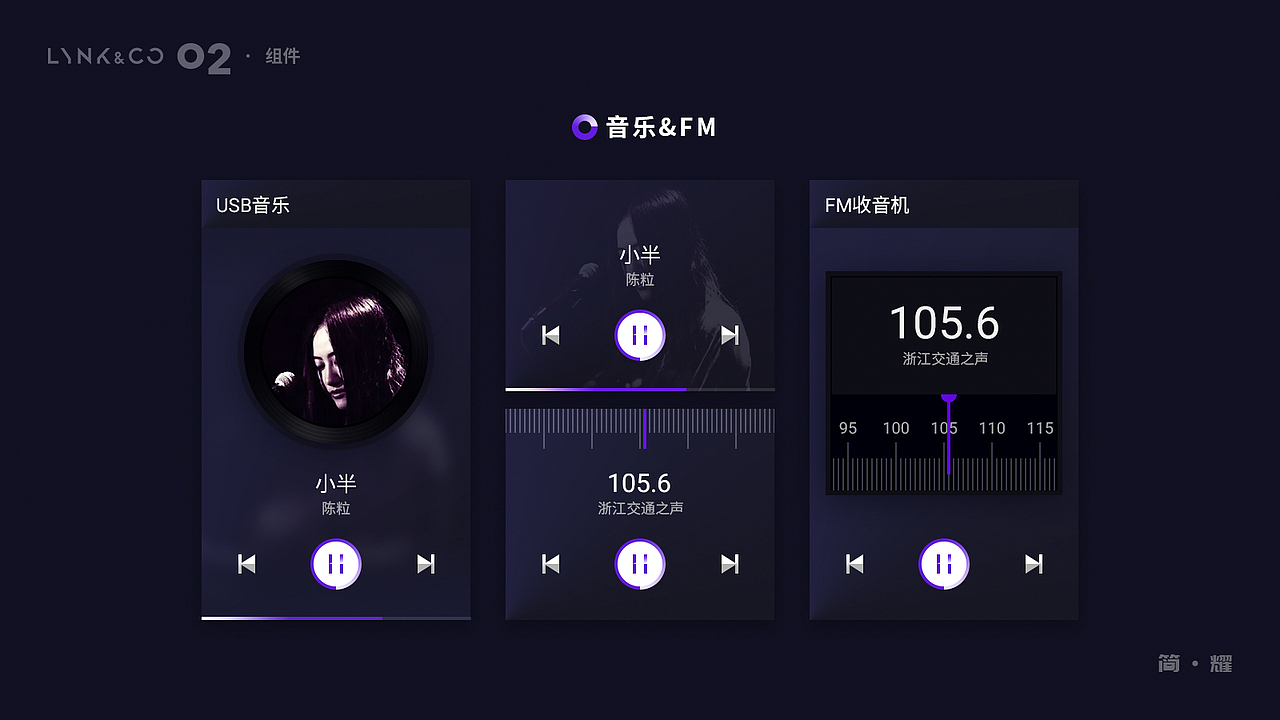 领克02车机主题设计--简耀