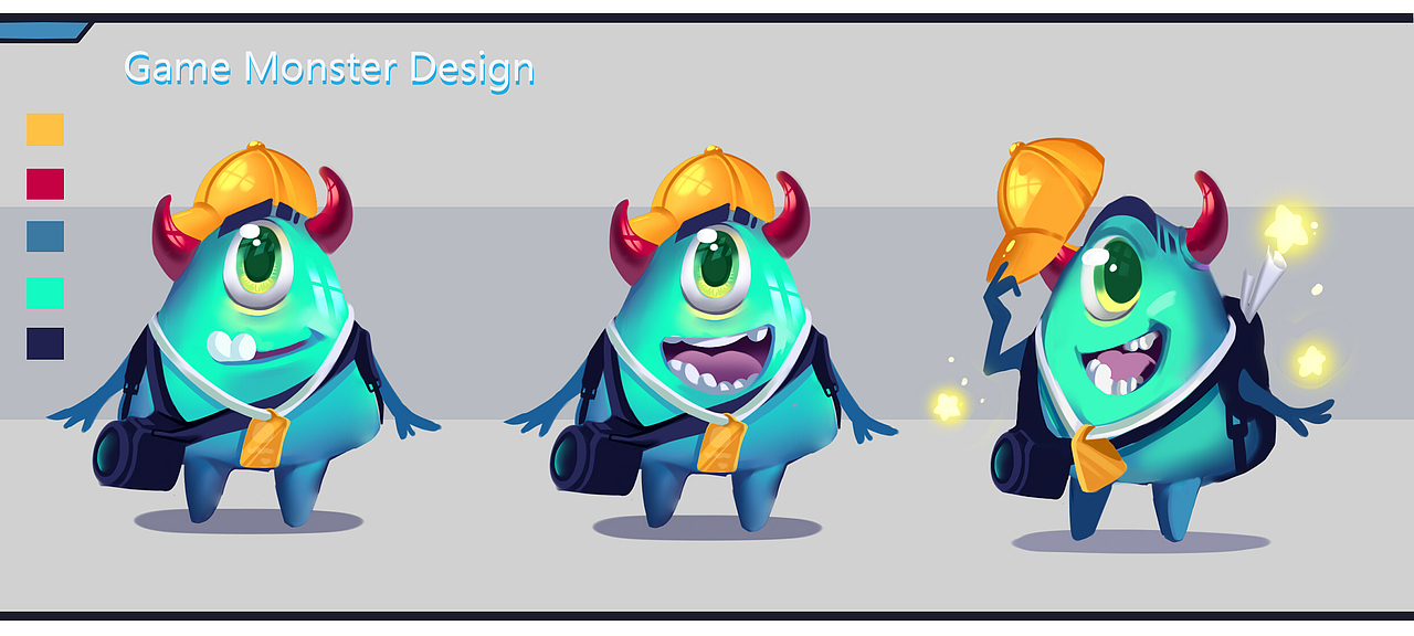 q版可爱怪物设计|插画|游戏原画|一个咸鱼呀_原创作品-站酷zcool
