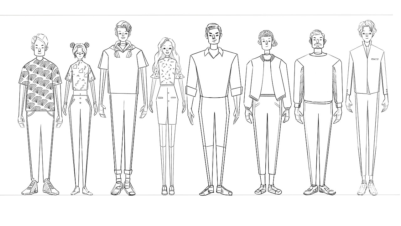 2020奔跑吧—动画宣传片人物设计（图ZMjExNTcwNzI0） - 设定/分镜 - 站酷设计师llJerry原创素材 - 站酷ZCOOL