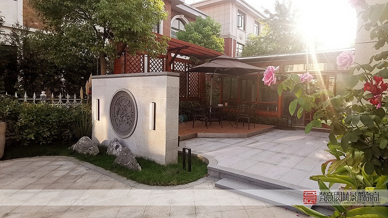 郑州160平米别墅花园设计实景案例_郑州庭院设计公司-站酷zcool